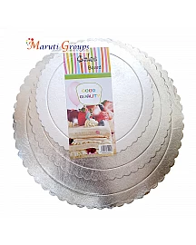 3pc Cake Board - Round Sliver 