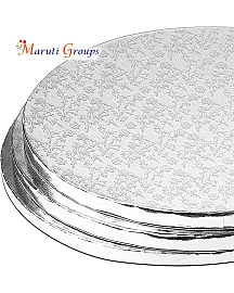 1pc Cake Board - 30cm / 12" - Round Silver Thickness 12mm