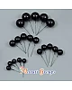 Faux Balls Cake Topper Set For Cake Decorating - Black - 20pc (QTY 10 PKT)