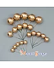 Faux Balls Cake Topper Set For Cake Decorating - Gold - 20pc (QTY 10 pkt)