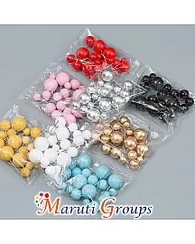 Faux Balls Cake Topper Set For Cake Decorating - Gold - 20pc (QTY 10 pkt)