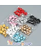 Faux Balls Cake Topper Set For Cake Decorating - Gold - 20pc (QTY 10 pkt)