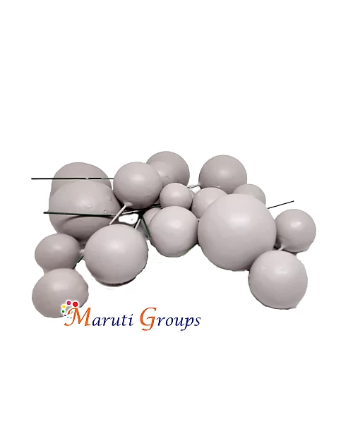 Faux Balls Cake Topper Set – Matt Grey – 20pc Assorted Sizes
