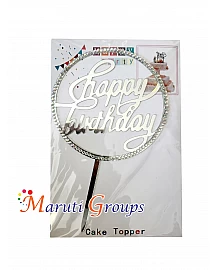 Happy Birthday Beads Cake Topper  For Cake Decorating