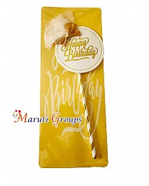 Happy Birthday Cake Topper For Cake Decorating - White