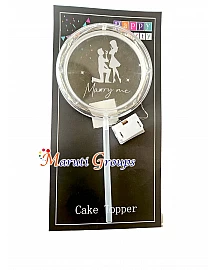 LED Marry Me Cake Topper