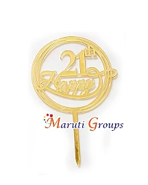 Happy 21th Cake Topper for cake decorating