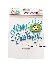 Happy Birthday Blue Cake Topper for cake decorating 