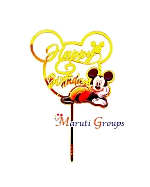 Happy Birthday Mickey Mouse Cake Topper for cake decorating 