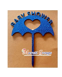 OH Baby Cake Topper for cake decorating - BLUE