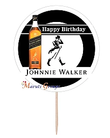 1pc Johnnie Walker Cake Topper Cupcake Topper - Board