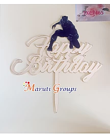 Happy Birthday Black Panther Cake Topper for cake decorating