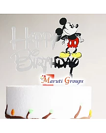 Happy Birthday Mickey Mouse Cake Topper for cake decorating