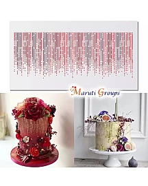 Cake Decorating Stencil – Lines Design (15cm x 35cm)