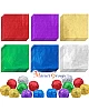 100pcs Silver Foil Candy Wrappers – 9cm x 9cm DIY Square Wrapping Papers for Chocolate & Candy Packaging