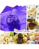 100pcs Purple Foil Candy Wrappers – 9cm x 9cm DIY Square Wrapping Papers for Chocolate & Candy Packaging