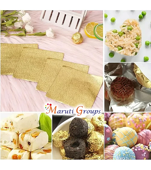 100pcs Gold Foil Candy Wrappers – 9cm x 9cm DIY Square Wrapping Papers for Chocolate & Candy Packaging