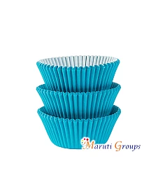 100pc Cupcake Paper / Cupcake Wrapper - Aqua Green, Size: 8cm / Number 8