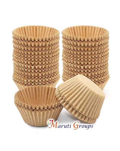 100pc Cupcake Paper / Cupcake Wrapper - Brown, Number 12