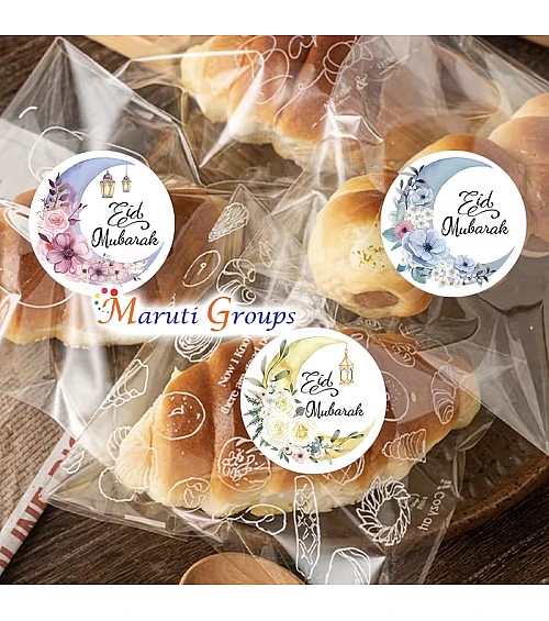 500pcs Eid Stickers Roll – 2.5cm PVC Self-Adhesive Stickers