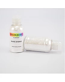 KOLOR-BURST Glimmers: White Sparkle (50ml)