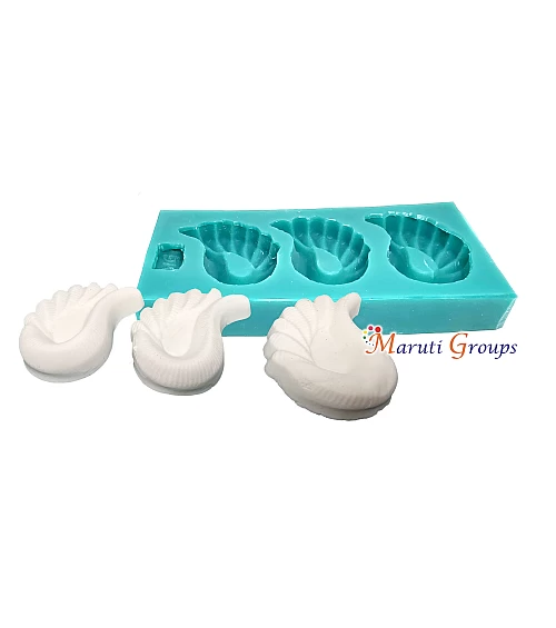 Paisley / Peacock Feather Chocolate Silicone Mould – Multi-Purpose Baking & Craft Mold (17cm x 7.4cm, Cavity 5cm x 4.4cm)