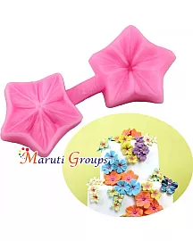 2 Pair Petunia Flower Silicone Mould