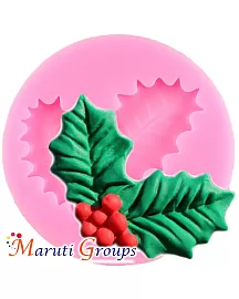 Christmas Leaves Silicone Mould