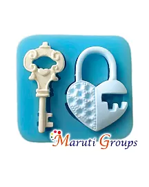 Heart & Lock Silicone Mould