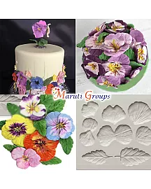 Violet/Pansies Silicone Mould