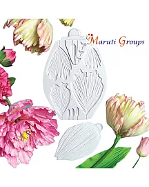 2pc Peony/Tulip Veiner Flower Silicone Mould