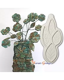 Stitched Leaves Silicone Mould