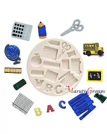 School Theme Silicone Mould