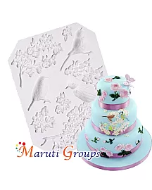 Blossoms & Birds Silicone Mould 
