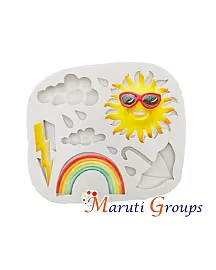 Cloud, Rainbow, Sun/ Weather Silicone Mould