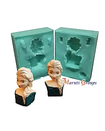 3D Frozen Elsa- Half Body Silicone Mould