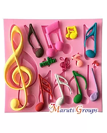 Music Notes Silicone Mould