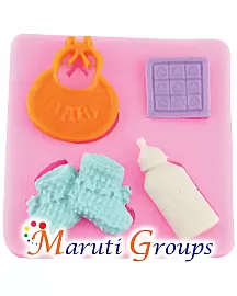 Baby Shower- Bib, Bottle, Socks Silicone Mould