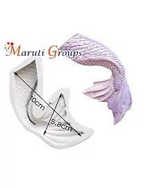 Big Curved Mermaid Tail Silicone Mould