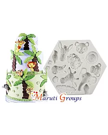 Safari Animals Silicone Mould