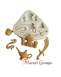  Aladdin Lamp Castle Teapot Sword  Silicone Mould