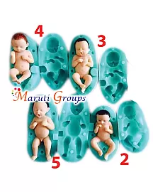 3D Baby Silicone Mould - No 2