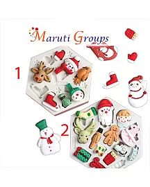 Snowy Christmas Decorations Silicone Mould - image 1