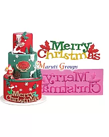 Merry Christmas Text Silicone Mould