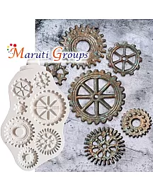 Steampunk Gears & Cogs Silicone Mould
