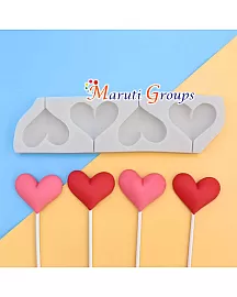 Heart Lollipop Silicone Mould
