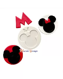 Mickey Mouse  / Minnie Mouse Silicone Mould - Bow , Face