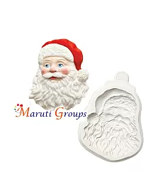 Santa Claus Face Silicone Mould