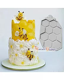 Bee Honeycomb  Silicone Mould