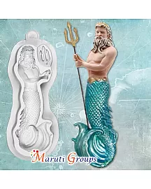 Mermaid King / Neptune Silicone Mould 